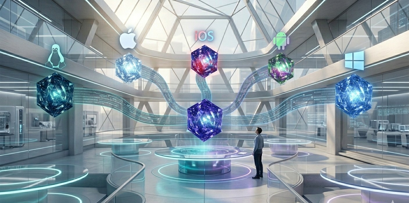 Every platform crystal in one atrium