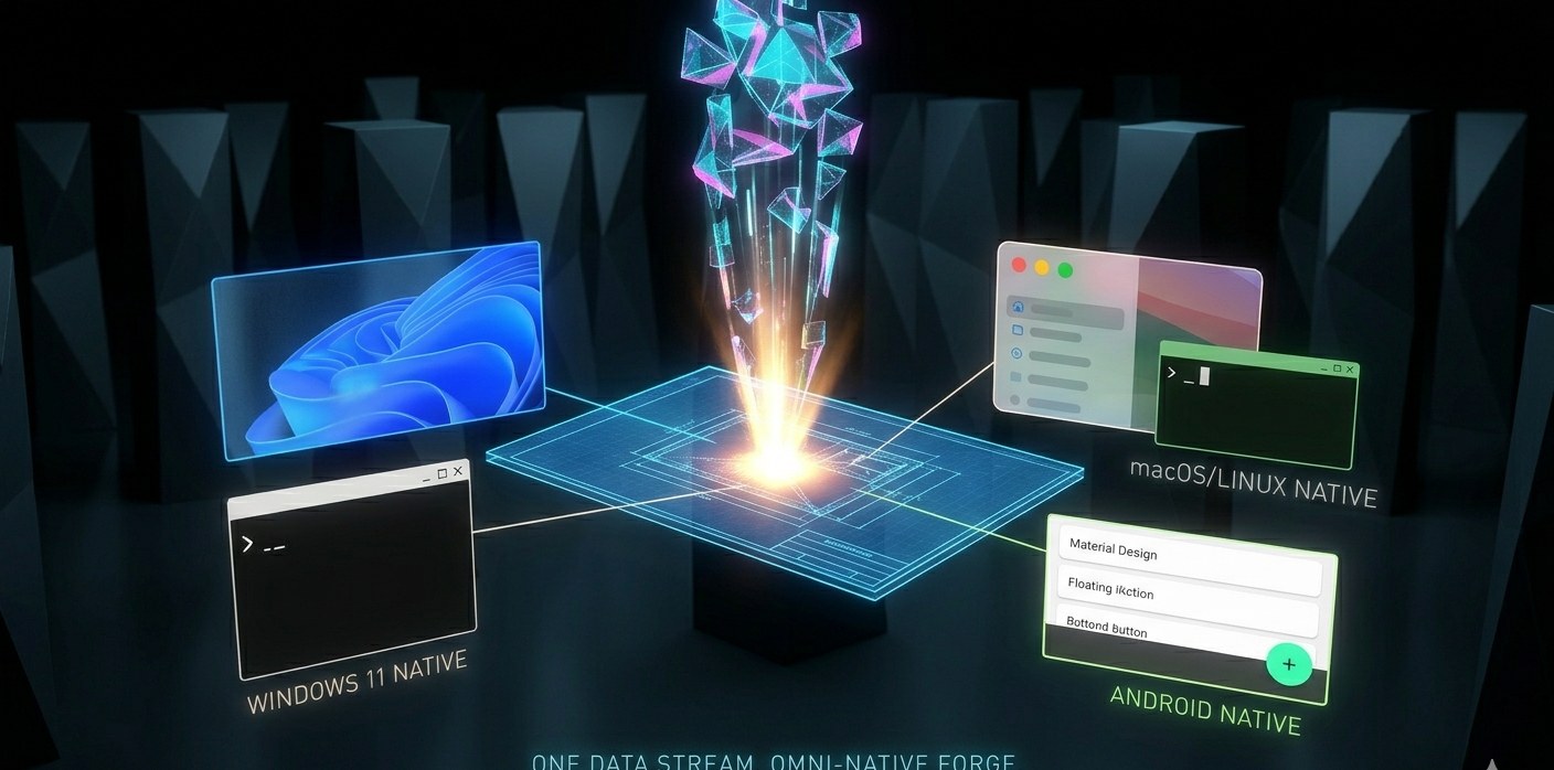 One data stream omni-native forge